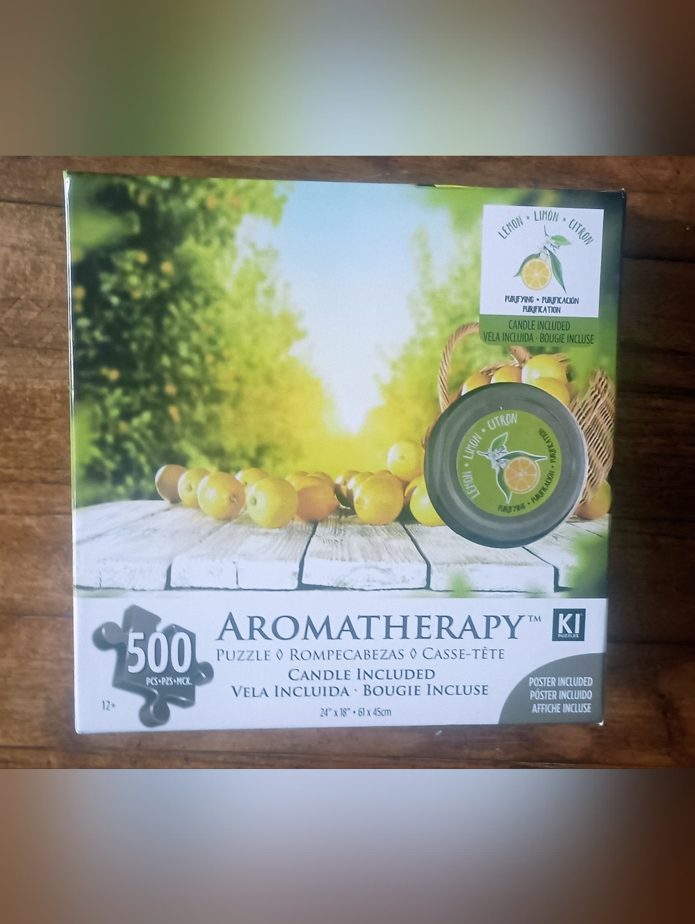 therapy Aromatherapy Lemon Puzzle - Yellow and Green